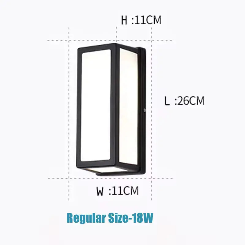 Vantor™ Modern Outdoor Waterproof LED Wall Sconce Light with Radar Motion Sensor Luminescense