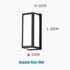 Vantor™ Modern Outdoor Waterproof LED Wall Sconce Light with Radar Motion Sensor Luminescense