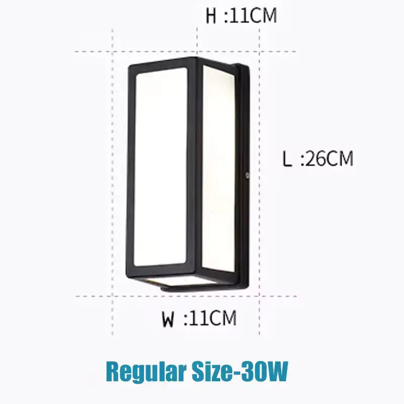 Vantor™ Modern Outdoor Waterproof LED Wall Sconce Light with Radar Motion Sensor Luminescense