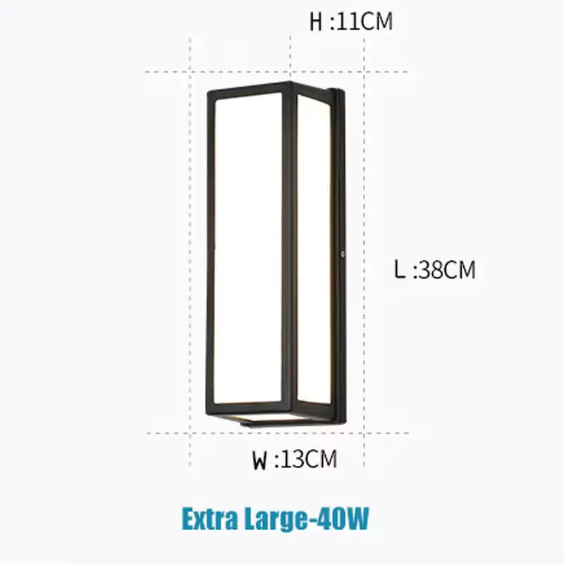 Vantor™ Modern Outdoor Waterproof LED Wall Sconce Light with Radar Motion Sensor Luminescense