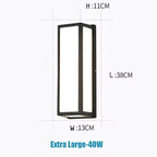 Vantor™ Modern Outdoor Waterproof LED Wall Sconce Light with Radar Motion Sensor Luminescense