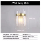 Aurielle™ Crystal Wall Sconce - Gold Void Lighting