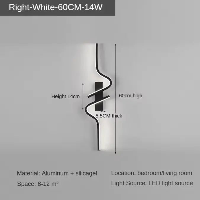 VoidSculpt™ Artistic Wall Light - Minimalist Curved Accent Modern Wall Light - VOID Lighting™ Luminescense
