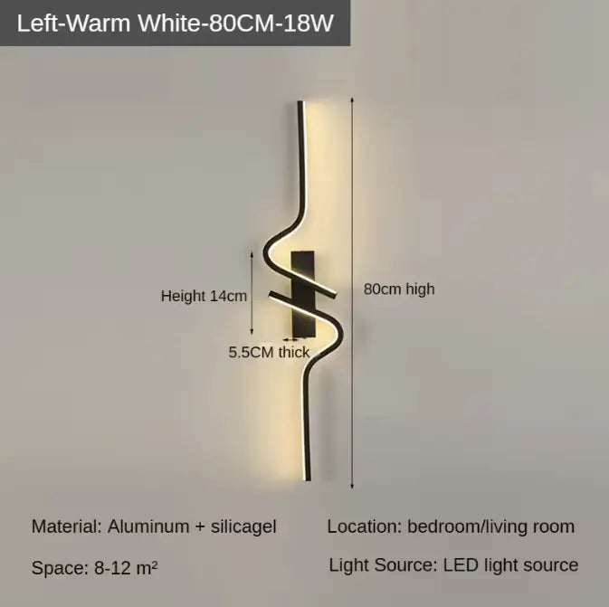 VoidSculpt™ Artistic Wall Light - Minimalist Curved Accent Modern Wall Light - VOID Lighting™ Luminescense