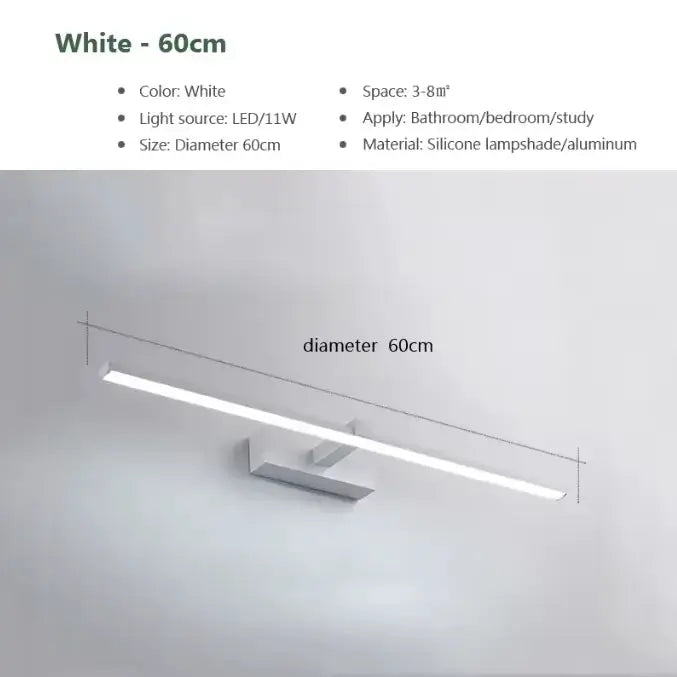 Reflekt™ Modern LED Bathroom Mirror Light – Minimalist Wall Light Scone Luminescense