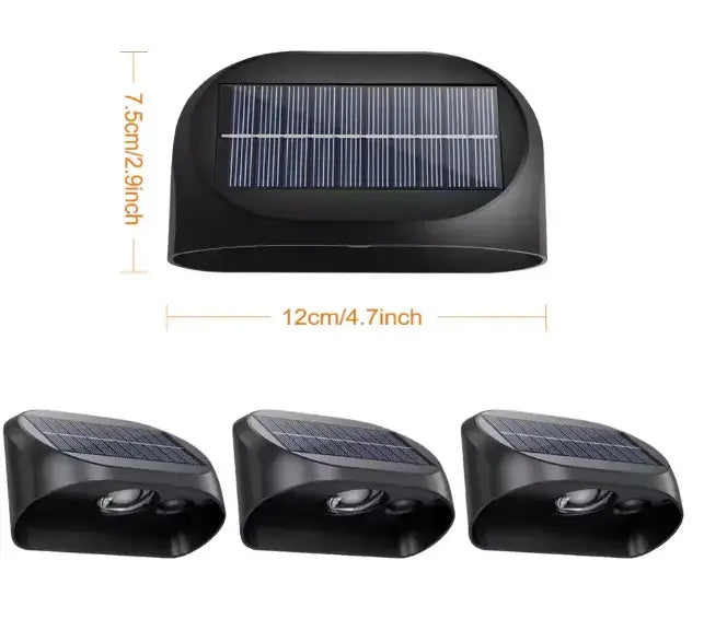 LumaFence™ Solar LED Fence Lights (4-Pack / 6-Pack) – Outdoor RGB Wall & Garden Accent Lighting Luminescense