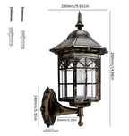 VintageLux™ Solar Outdoor Wall Lantern – Waterproof European-Style Solar Exterior Wall Light Luminescense