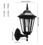 VintageLux™ Solar Outdoor Wall Lantern – Waterproof European-Style Solar Exterior Wall Light Luminescense