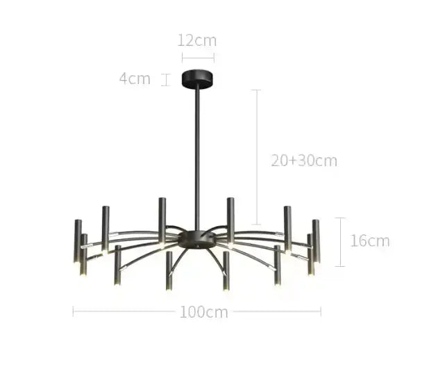 Strandor™ Modern LED Chandelier – Adjustable Multi-Arm Ceiling Light Luminescense