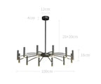 Strandor™ Modern LED Chandelier – Adjustable Multi-Arm Ceiling Light Luminescense