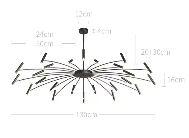 Strandor™ Modern LED Chandelier – Adjustable Multi-Arm Ceiling Light Luminescense