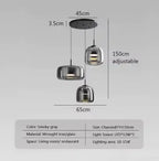 HaloNest™ Hand-Blown Glass Pendant Light – Modern Nordic Ceiling Lamp with Warm LED Glow Luminescense