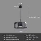 HaloNest™ Hand-Blown Glass Pendant Light – Modern Nordic Ceiling Lamp with Warm LED Glow Luminescense