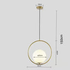 Elara™ Modern Glass Globe Adjustable Pendant Light – Minimalist Art Deco Ceiling Fixture Luminescense