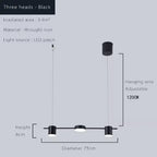Modern Nordic Linear Led Chandelier - Adjustable LED Pendant Light - AureliaBeam™ Luminescense