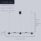 Modern Nordic Linear Led Chandelier - Adjustable LED Pendant Light - AureliaBeam™ Luminescense