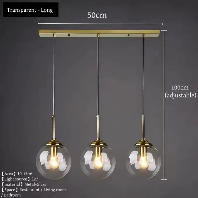 Ignisora™ Glass Modern Pendant Light Nordic Inspired Globe Pendant Luminescense