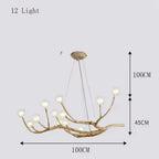 Modern Glass Bubble Chandelier - Luxury Branch Pendant Light - AuroraBranch™ Luminescense