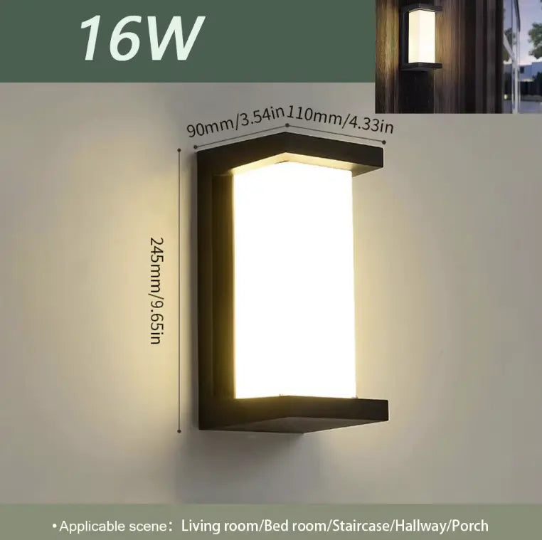 VoidShield™ IP66 Outdoor LED Wall Light - Waterproof Security Sconce - VOID Lighting™ Luminescense