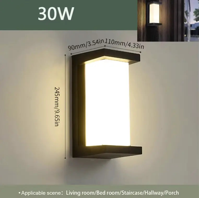 VoidShield™ IP66 Outdoor LED Wall Light - Waterproof Security Sconce - VOID Lighting™ Luminescense