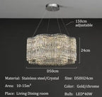 VoidSpectra™ Modern Crystal Luxury Chandelier - LED Ring Pendant Light - VOID Lighting™ Luminescense