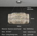 VoidSpectra™ Modern Crystal Luxury Chandelier - LED Ring Pendant Light - VOID Lighting™ Luminescense