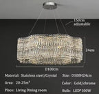 VoidSpectra™ Modern Crystal Luxury Chandelier - LED Ring Pendant Light - VOID Lighting™ Luminescense