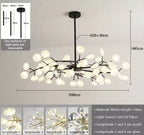 Crystal Branch Modern Chandelier - Luxury Nordic LED Ceiling Light - LumiBranch™ Luminescense
