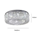 Modern Crystal Flush Mount Luxury Ceiling Light - Luxury LED Chandelier - AuroraCrest™ Luminescense