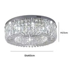 Modern Crystal Flush Mount Luxury Ceiling Light - Luxury LED Chandelier - AuroraCrest™ Luminescense