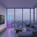 LuminaEdge™ RGB Corner Floor Lamp – 155cm Smart Ambient LED Light Luminescense