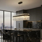 Aurielle™ Modern Crystal LED Chandelier – Luxury Gold Pendant Light Luminescense