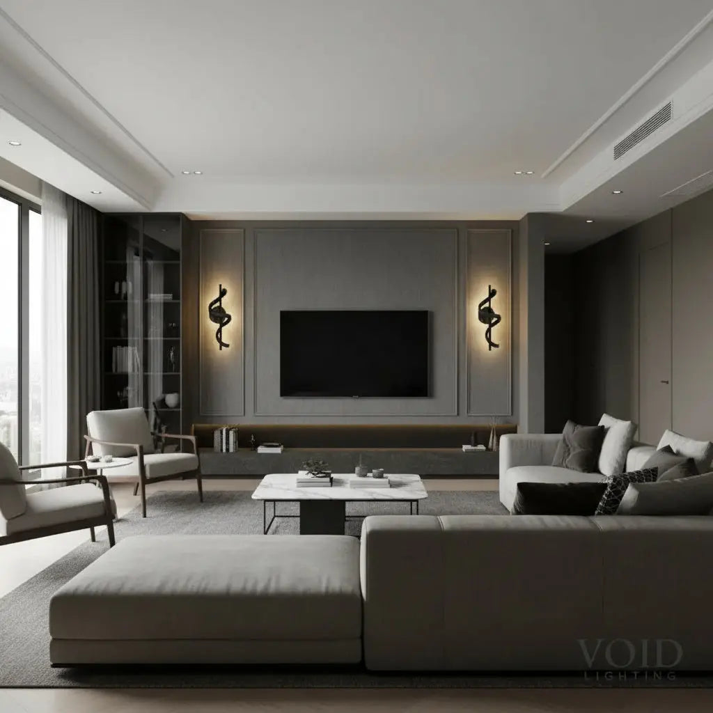 VoidTwist™ Modern Spiral LED Wall Sconce - Luxury Minimalist Curved Accent Light - VOID Lighting™ Luminescense