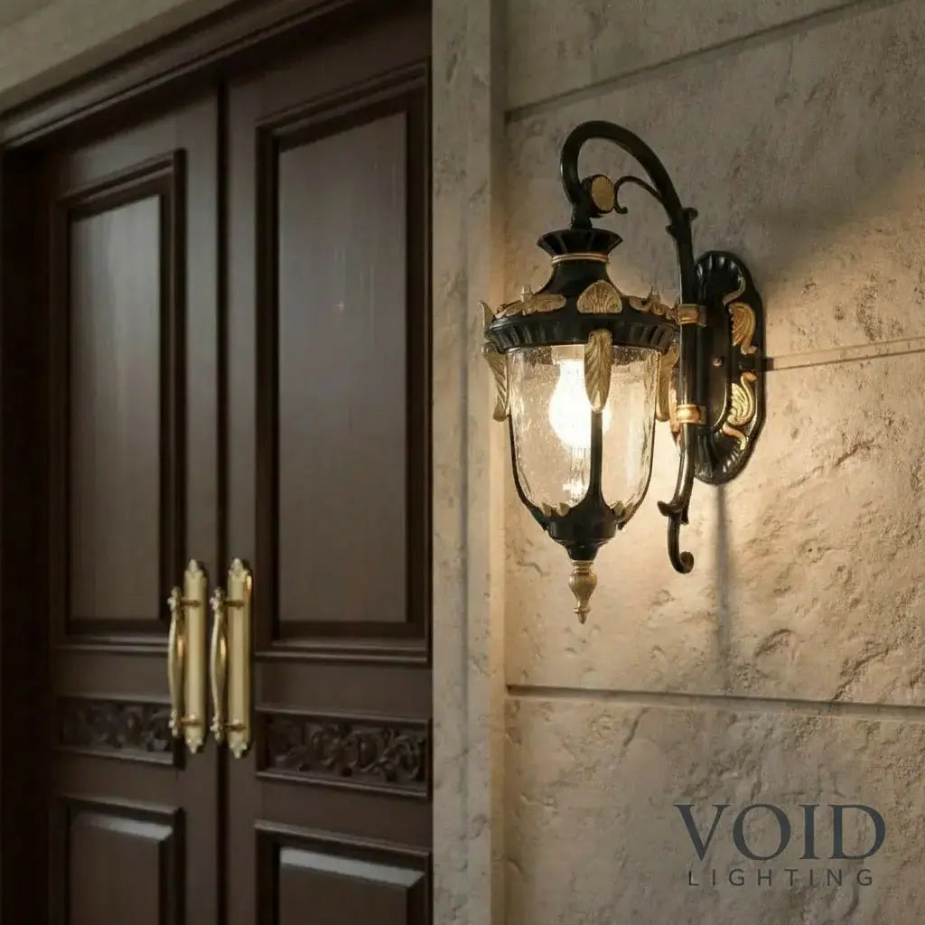 ManorForge™ Heritage European Wall Lantern – IP65 Waterproof E27 Wall Light Exterior Sconce Luminescense