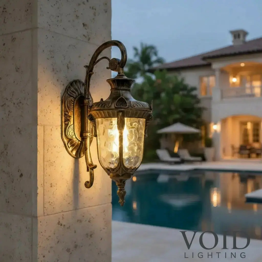 ManorForge™ Heritage European Wall Lantern – IP65 Waterproof E27 Wall Light Exterior Sconce Luminescense