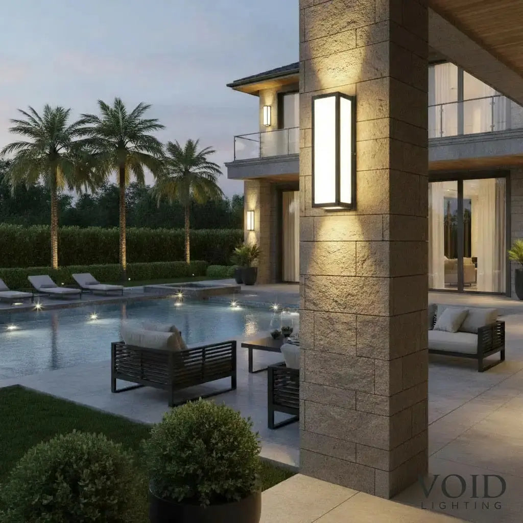 Vantor™ Modern Outdoor Waterproof LED Wall Sconce Light with Radar Motion Sensor Luminescense