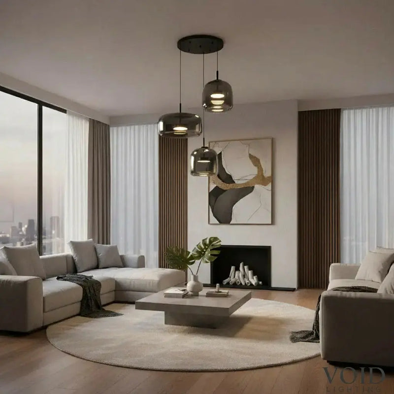 HaloNest™ Modern Glass Pendant - Nordic Hand-Blown Glass Pendant Light Luminescense