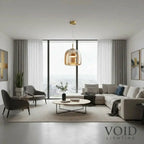 HaloNest™ Modern Glass Pendant - Hand-Blown Nordic Ceiling Light Luminescense