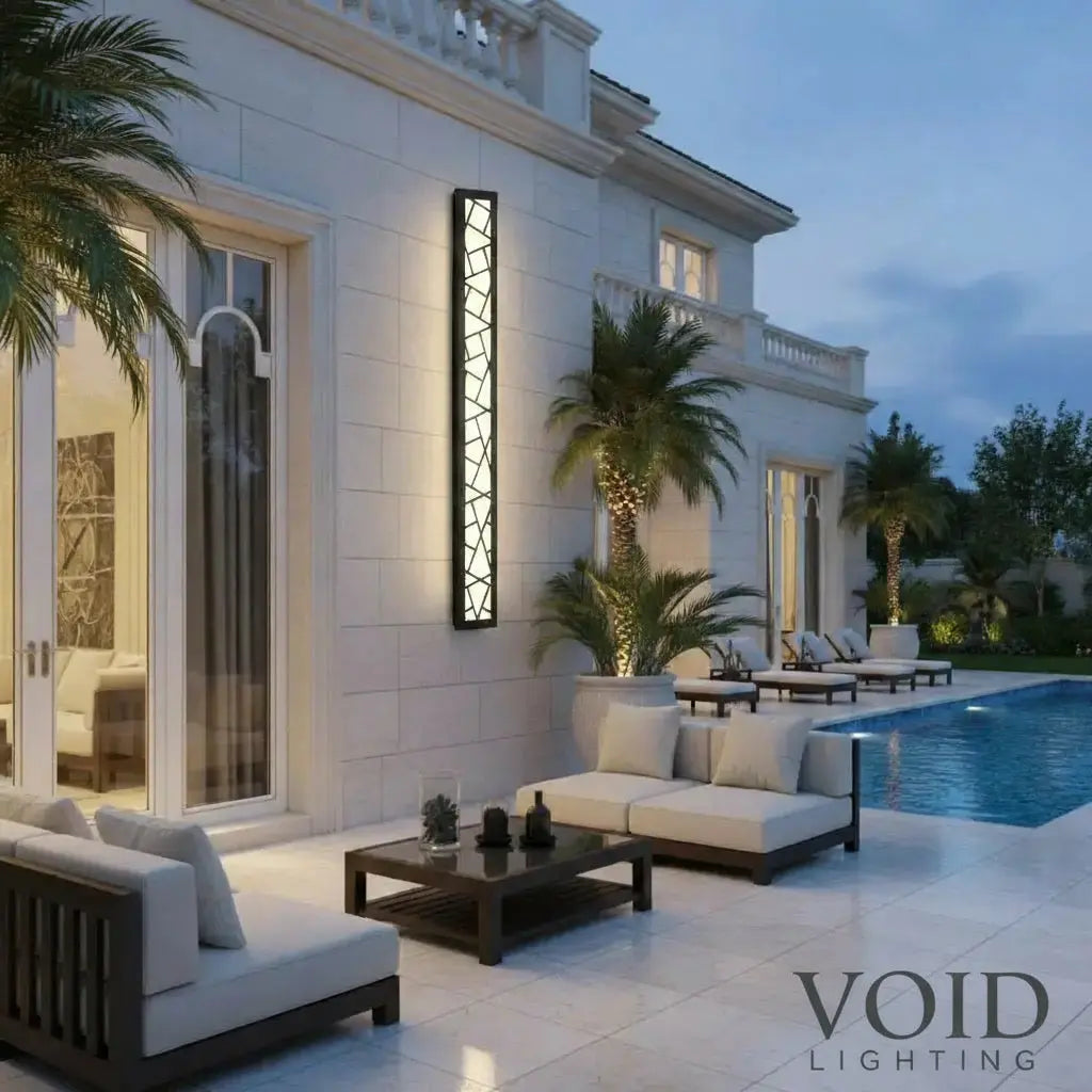 Auralux™ Modern Linear Outdoor Wall Light - Void Lighting. Luminescense