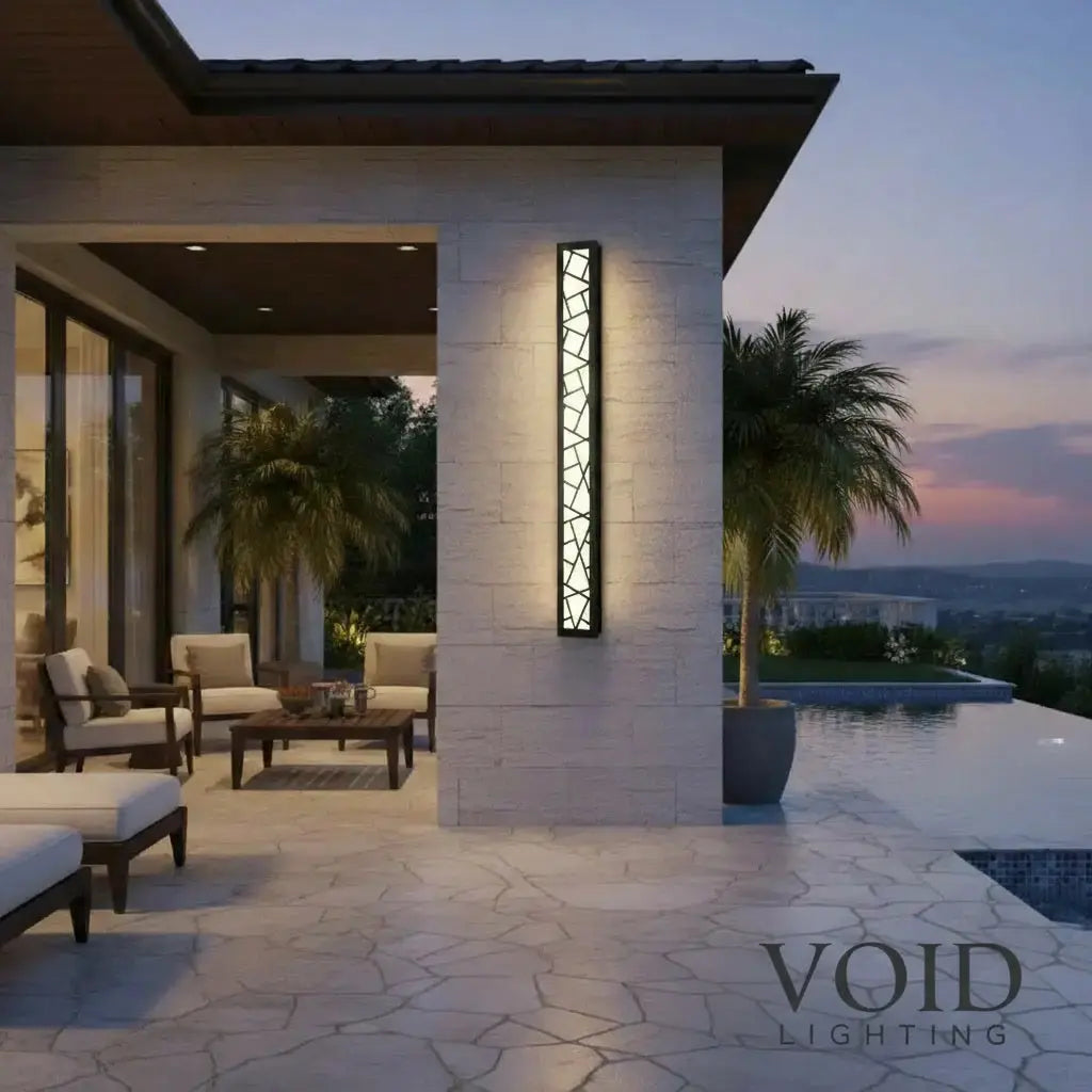 Auralux™ Modern Linear Outdoor Wall Light - Void Lighting. Luminescense