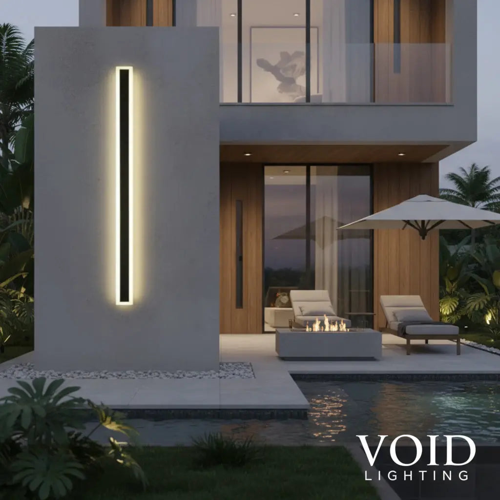 Modern Outdoor Linear Wall Light - IP65 Waterproof LED Sconce - ForgeGlow™ Luminescense