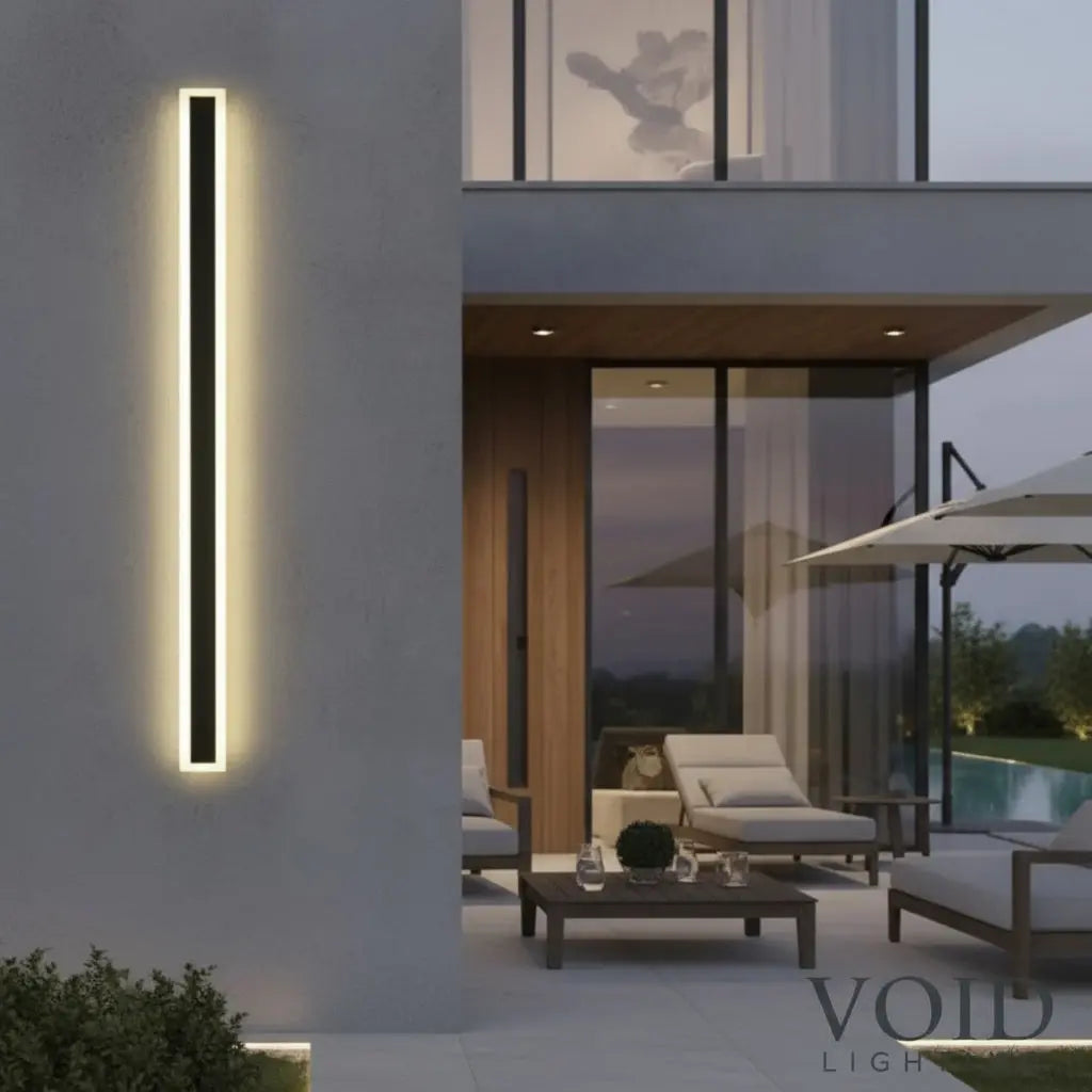 Modern Outdoor Linear Wall Light - IP65 Waterproof LED Sconce - ForgeGlow™ Luminescense