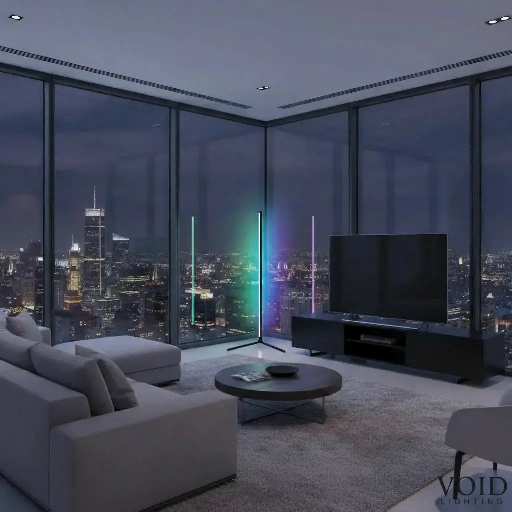 VoidCorner™ RGB Mood Floor Lamp - Minimalist LED Corner Light - Modern Atmosphere Lighting Luminescense