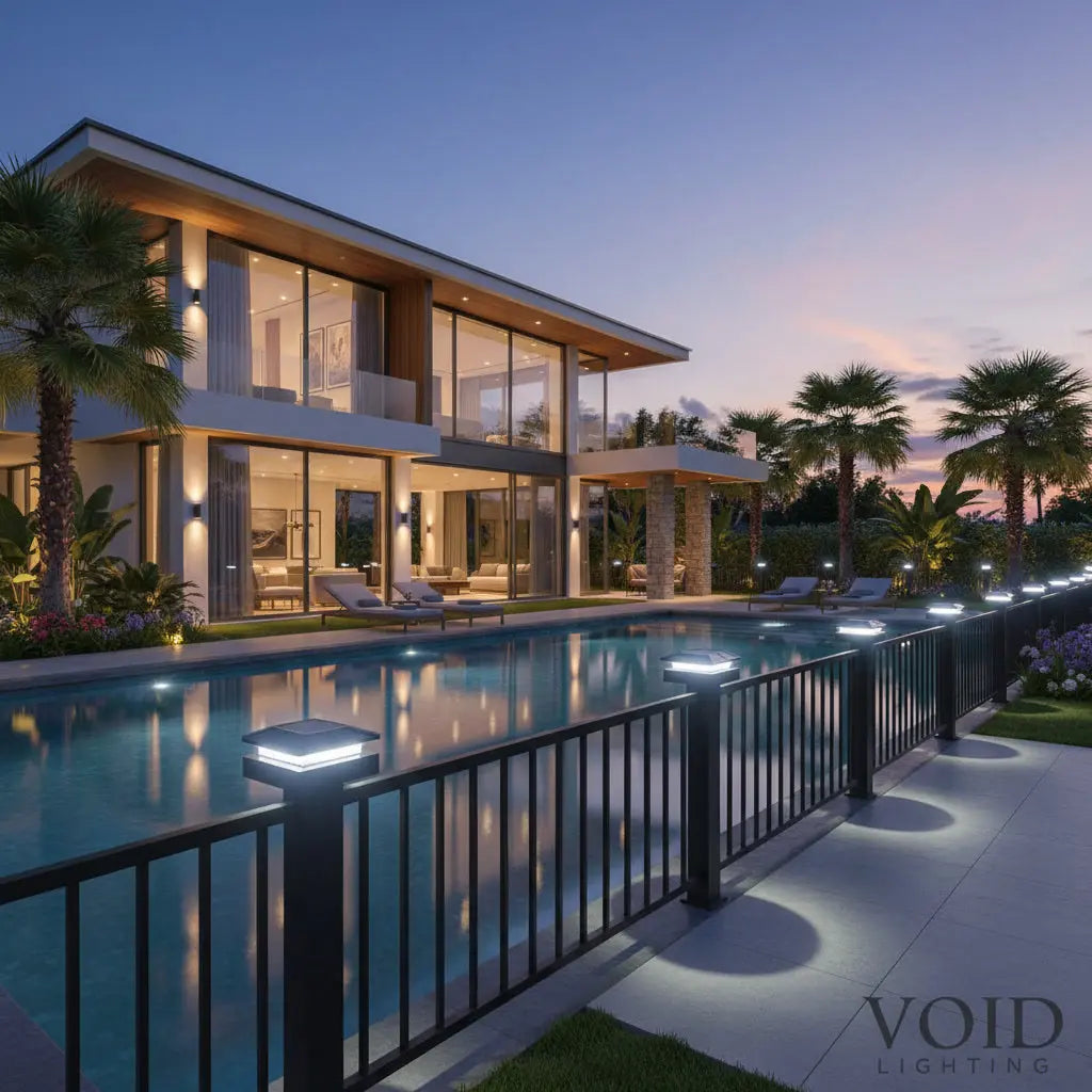 VoidPost™ Solar Post Cap Light - IP65 Waterproof LED Fence & Deck Lighting - VOID Lighting™ Luminescense