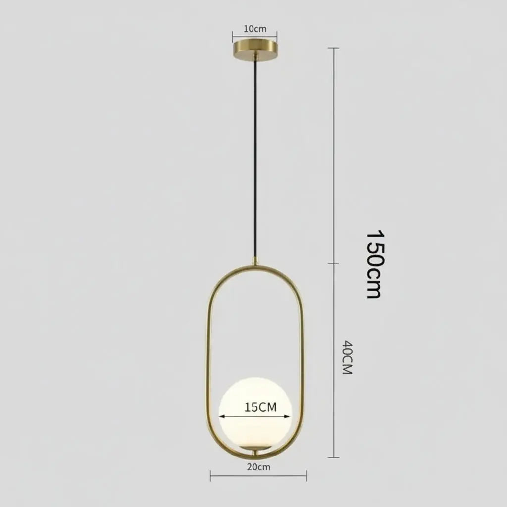 Modern Brass & Black Glass Lighting Pendant - Luxury Industrial Chandelier - Elara™ Luminescense