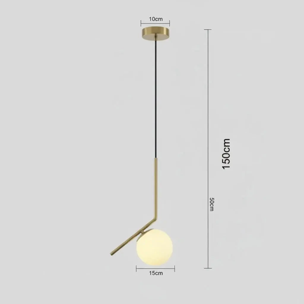 Modern Brass & Black Glass Lighting Pendant - Luxury Industrial Chandelier - Elara™ Luminescense