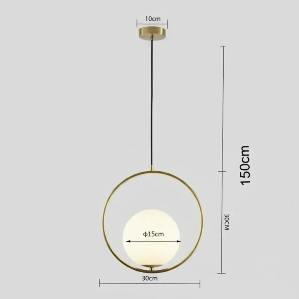 Modern Brass & Black Glass Lighting Pendant - Luxury Industrial Chandelier - Elara™ Luminescense