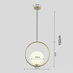 Modern Brass & Black Glass Lighting Pendant - Luxury Industrial Chandelier - Elara™ Luminescense