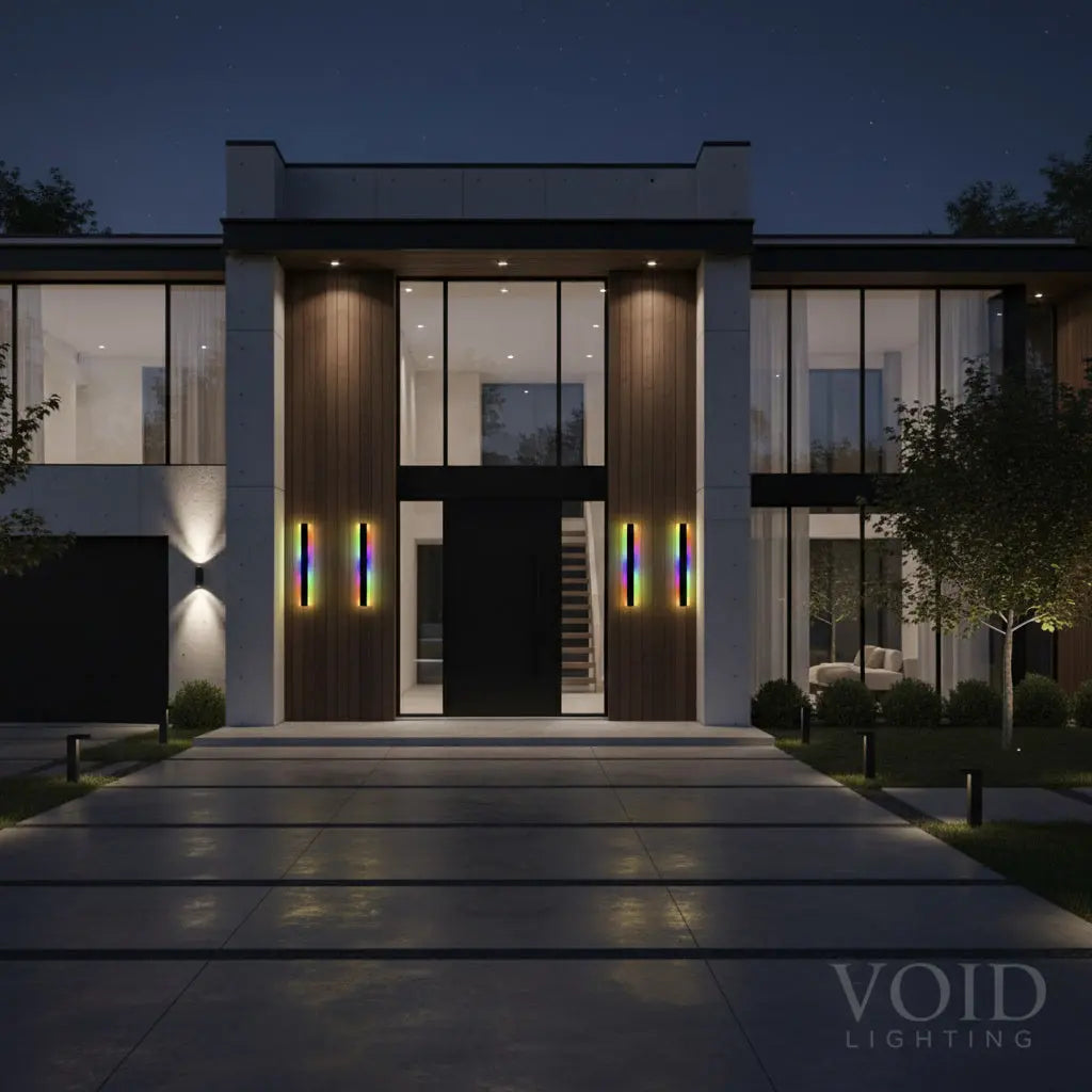 ForgeGlow RGB™ Smart RGB Linear Wall Sconce | Waterproof IP65 Modern LED Bar | App-Controlled Mood Light Luminescense