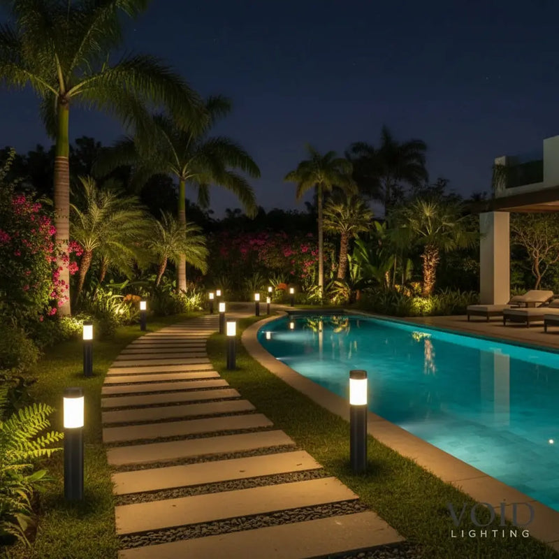 SolarPath™ Stainless Steel Solar Pathway Lights - Modern IP65 Garden & Walkway Lighting - VOID Lighting™ Luminescense